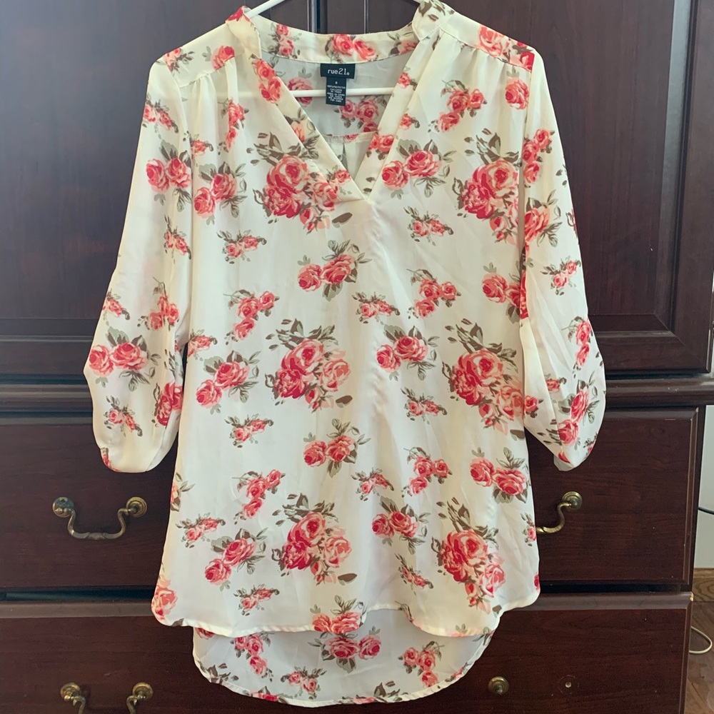 Long Floral Top